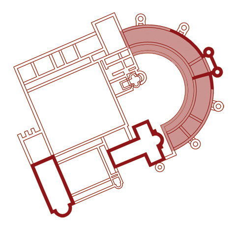 Markierung Halbkreisbau